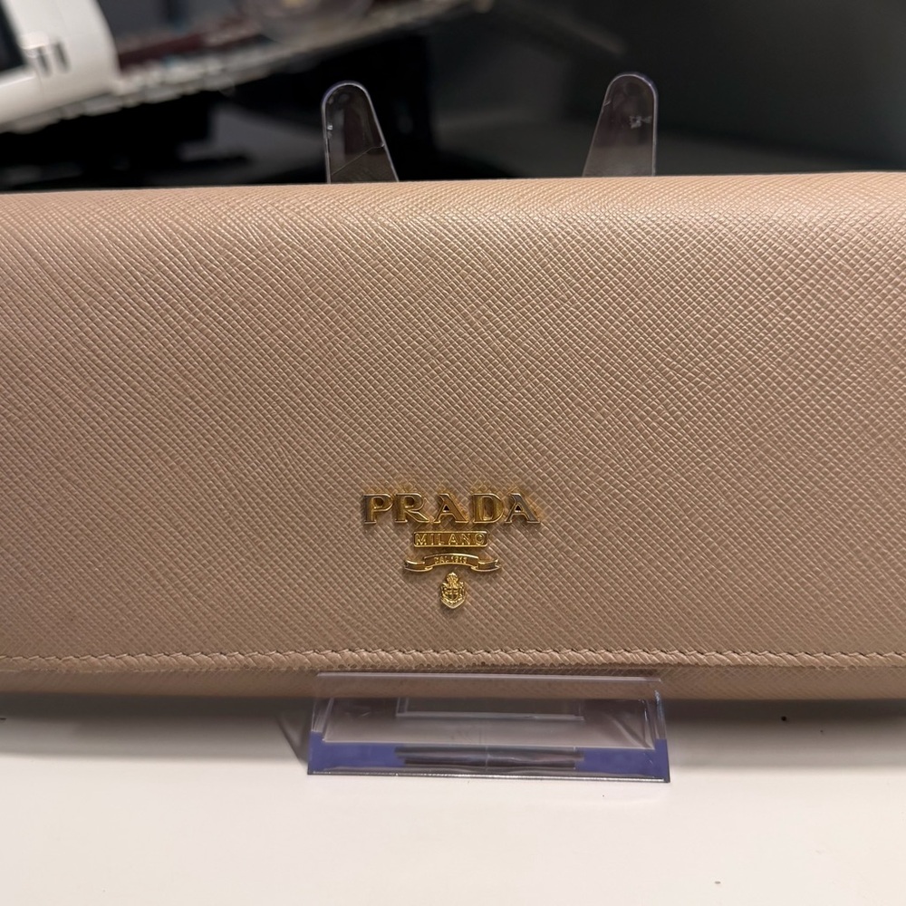 Prada Blush and Pink Saffiano Wallet